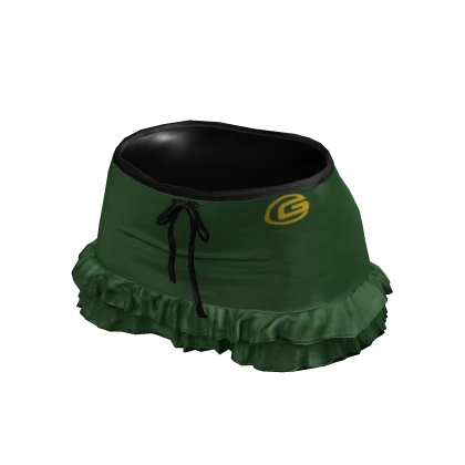 Y2K Sporty Ruffle Skirt (Green)