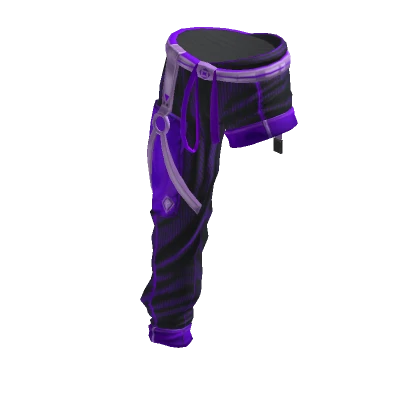 Hip-hop Punk Half Pants-Half Shorts Dark Vioet