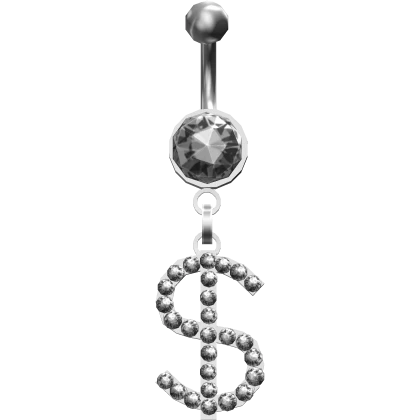 Dollar Sign Belly Piercing