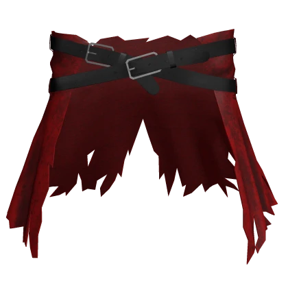 Red Torn Waist Coat w/ Black Belts [1.0]