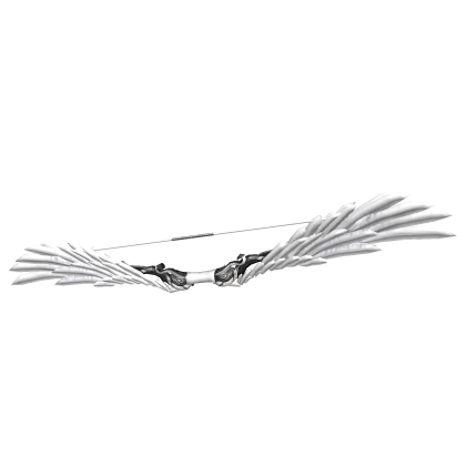 Angelic Silver Feather Bow [Waist]
