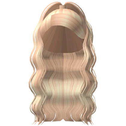 ♡ Blonde Long Curly Ponytail