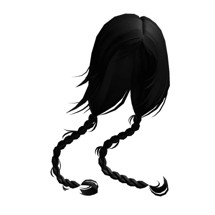 Shoujo Swept away braids in black