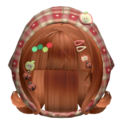 ♡ Ginger Short Curly Hair & Mori kei Igari Bandana