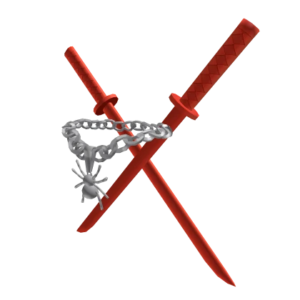 Spider Silver Chain + Red Ninja Swordpack - Sammy
