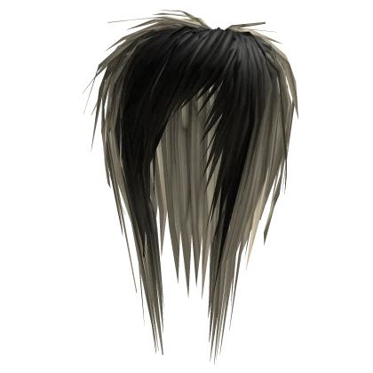 Big Messy Scene Emo Hair (Black/Blonde)
