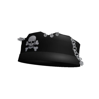 Emo Goth Grunge Y2k Beret with Chain