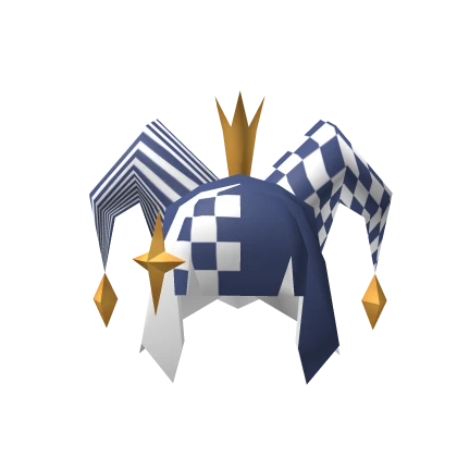 🎈💖Low poly blue jester hair