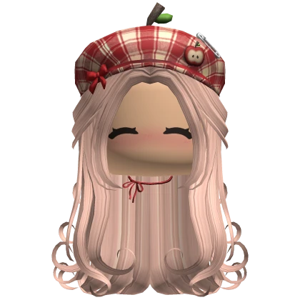 blonde igari hair w beret necklace face