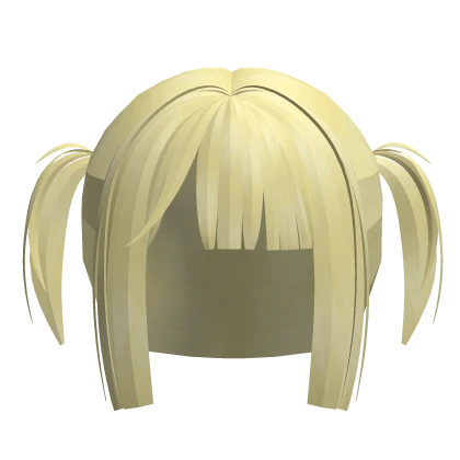 anime kawaii hime baby pigtails yellow blonde