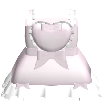 ꒰♡꒱ kawaii pink valentines baby doll dress