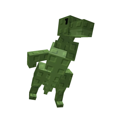 Green Dinosaur Raptor on Back (Grow a Garden)
