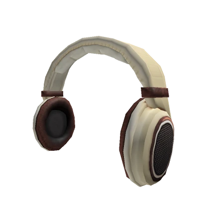 Vintage Beige Headphones