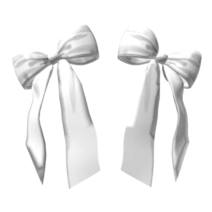 White Bows for Buns