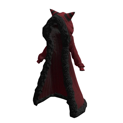 Christmas Cape Red Black