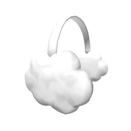 Fluffy Cloud Earmuffs White