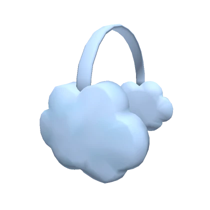 Fluffy Cloud Earmuffs Blue