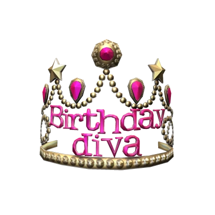 Birthday Diva Tiara | Pink & Gold