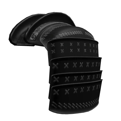 Samurai Left Pauldron - Black