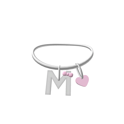 M Initial Necklace