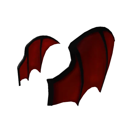 Red Bat Wing Hat