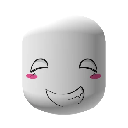 Silly Scene Smirking Mischievous Emo Face [White] 