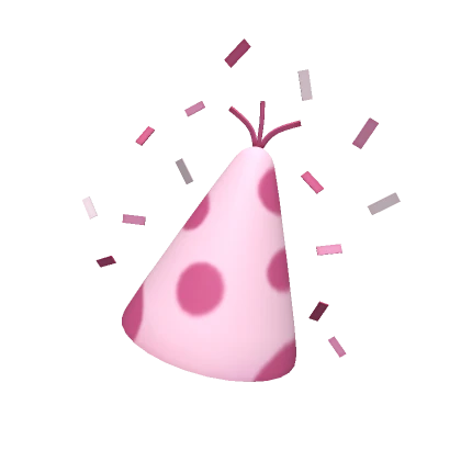 cammyxboba preppy pink party hat!