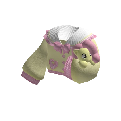 cute little pony fluttershy plush sweater