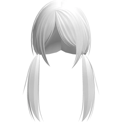 low vkei messy gothic emo anime pigtails white