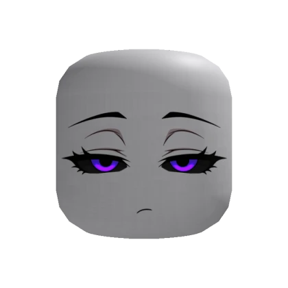 Annoyed Purple Demon Face