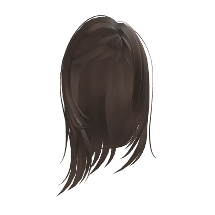 straight sleek anime hair light brown