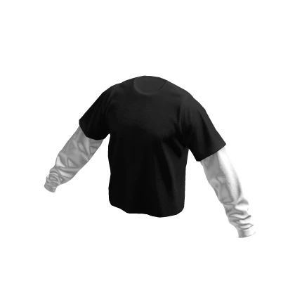 Y2K Black Layered T-shirt