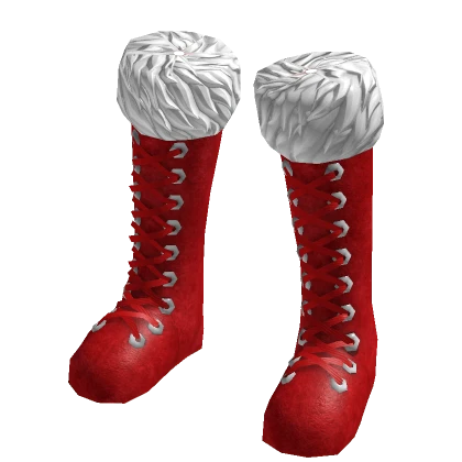 Christmas Santa Boots Red