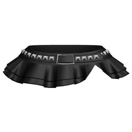 gothic mini skirt w studded belt black 3.0 blush