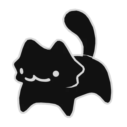 Silly Black Cat on Shoulder