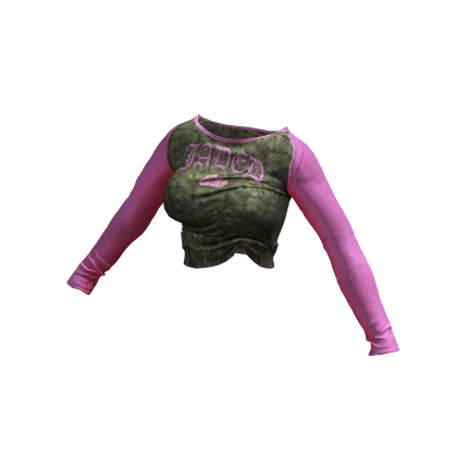 ʚ♡ɞ Pink and Green Longsleeve Graphic Tee