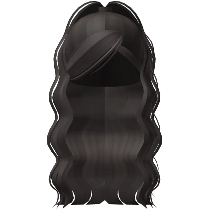 ꒰ ♡ ꒱ [FREE] Curly Dark Brown Diva Ponytail :33