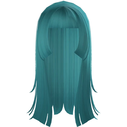 Cute Wispy Hime Haircut Ocean Blue