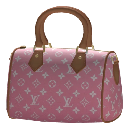 Luxury Designer Duffel Bag (Pink Classic Print)