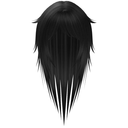 long emo scene spiked punk hair black