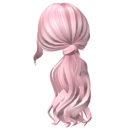 Posh Girl Wavy Pink Ponytail