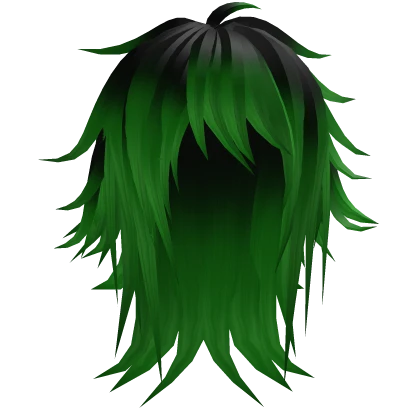 Layered Emo Scene Hair (green streaks)