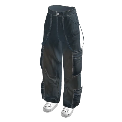 Blue Cargo Denim with Shoes 