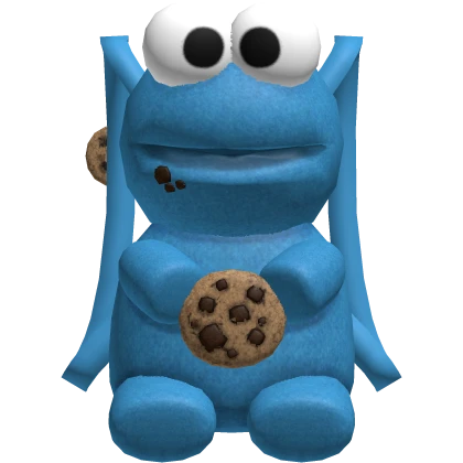 [3.0] Cute Hungry Cookie Monster Trendy Backpack