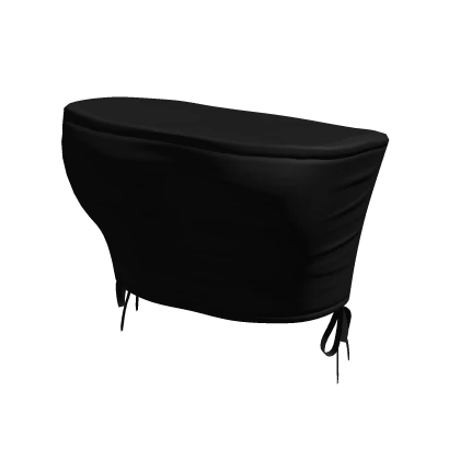 Cute Black Cropped Tube Top