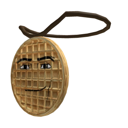 Man Face Waffle Necklace