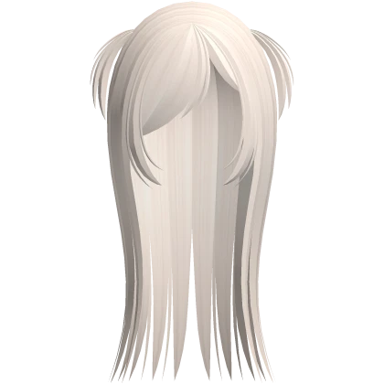 spiky wispy hair w side bangs platinum