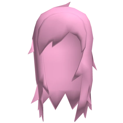 messy pink scene low poly hair retro