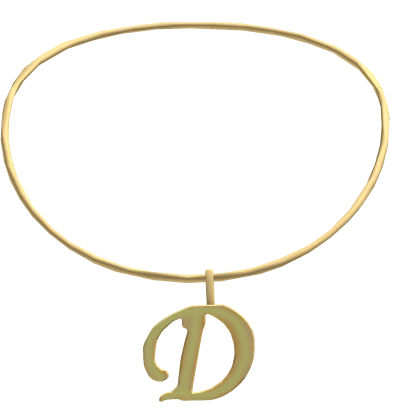 ꒰3.0꒱ MG initial necklace: D