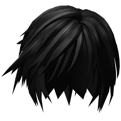 Black Emo Anime Boy Hair